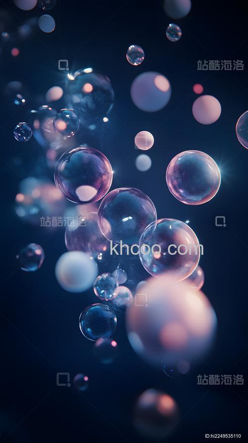 在Photoshop设计迷幻漂亮的泡泡光点背景