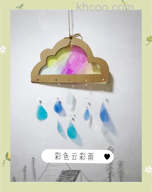 PS如何制作漂亮的折纸效果的云朵雨滴图案