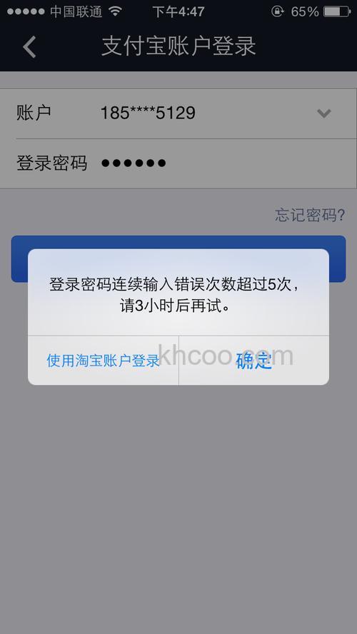 支付宝为什么密码输入老是显示错误