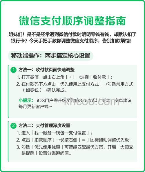 微信支付支付方式优先怎么设置 微信支付支付方式优先设置方法【详解】