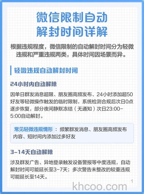 微信临时限制多久恢复 微信临时限制恢复时间【详解】