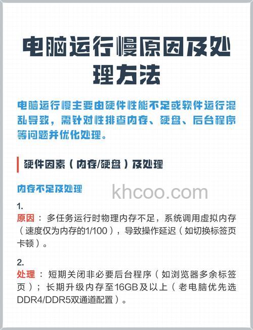 电脑运行慢是什么原因